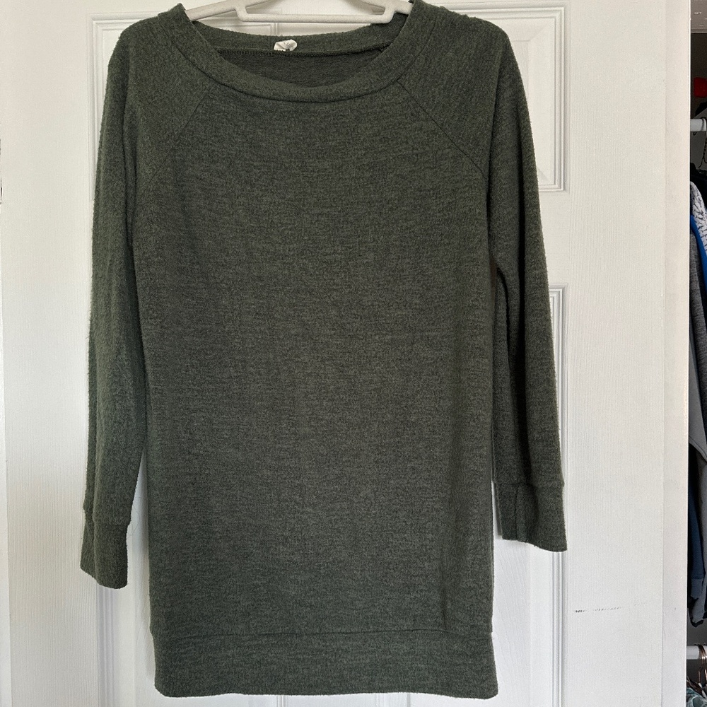 Pink Blush maternity tunic sweater